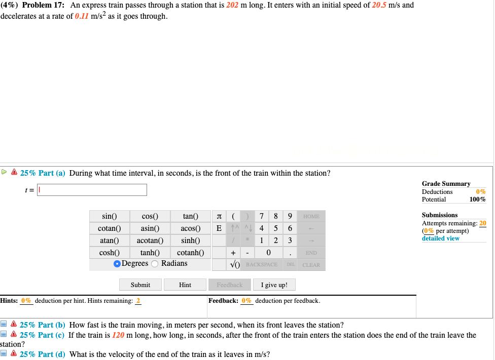 Solved 4 Problem 17 An Express Train Passes Through A Chegg Com