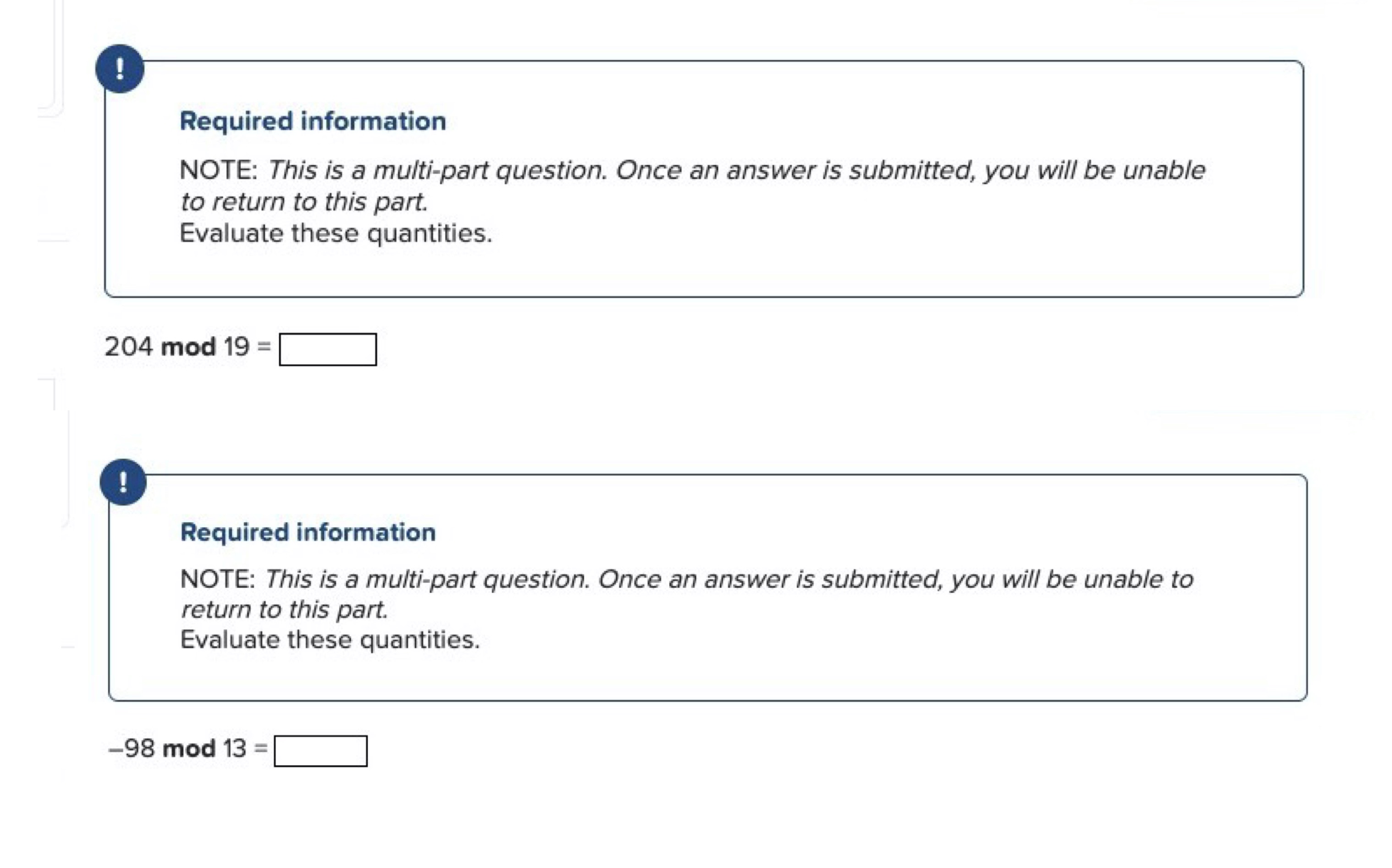 Solved Required information NOTE: This is a multi-part | Chegg.com
