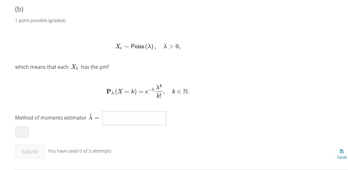 Solved 3. Method Of Moments Estimators Bookmark This Page | Chegg.com