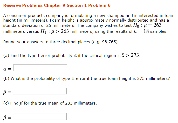 Solved Reserve Problems Chapter 9 Section 1 Problem 6 A | Chegg.com