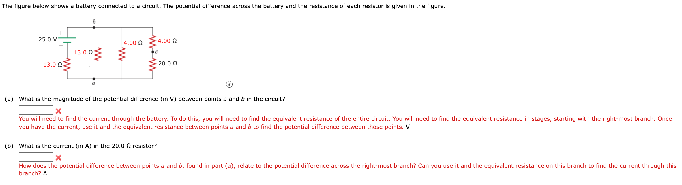 Solved The figure below shows a battery connected to a | Chegg.com