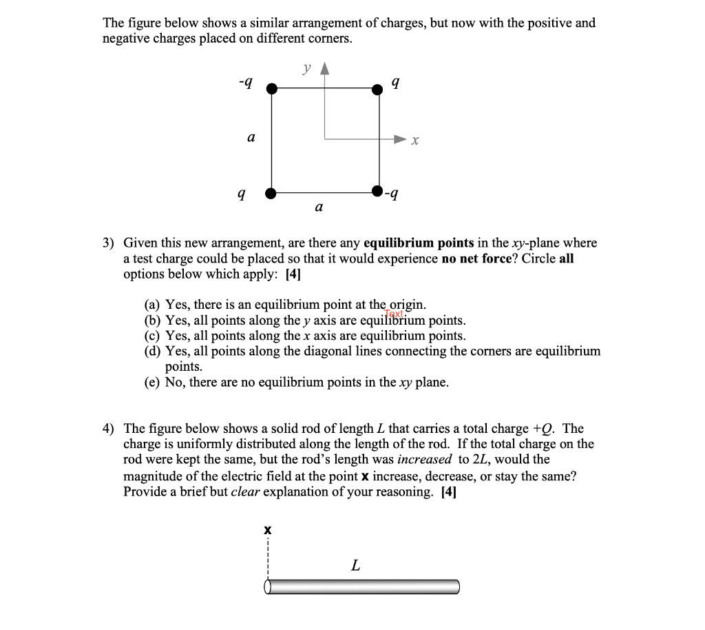 Solved The figure below shows a similar arrangement of | Chegg.com