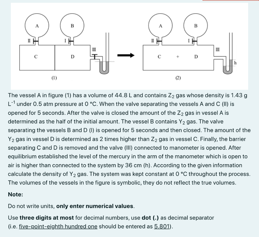 Solved B A B IT II III III с D 1 с D (1) (2) The Vessel A In | Chegg.com