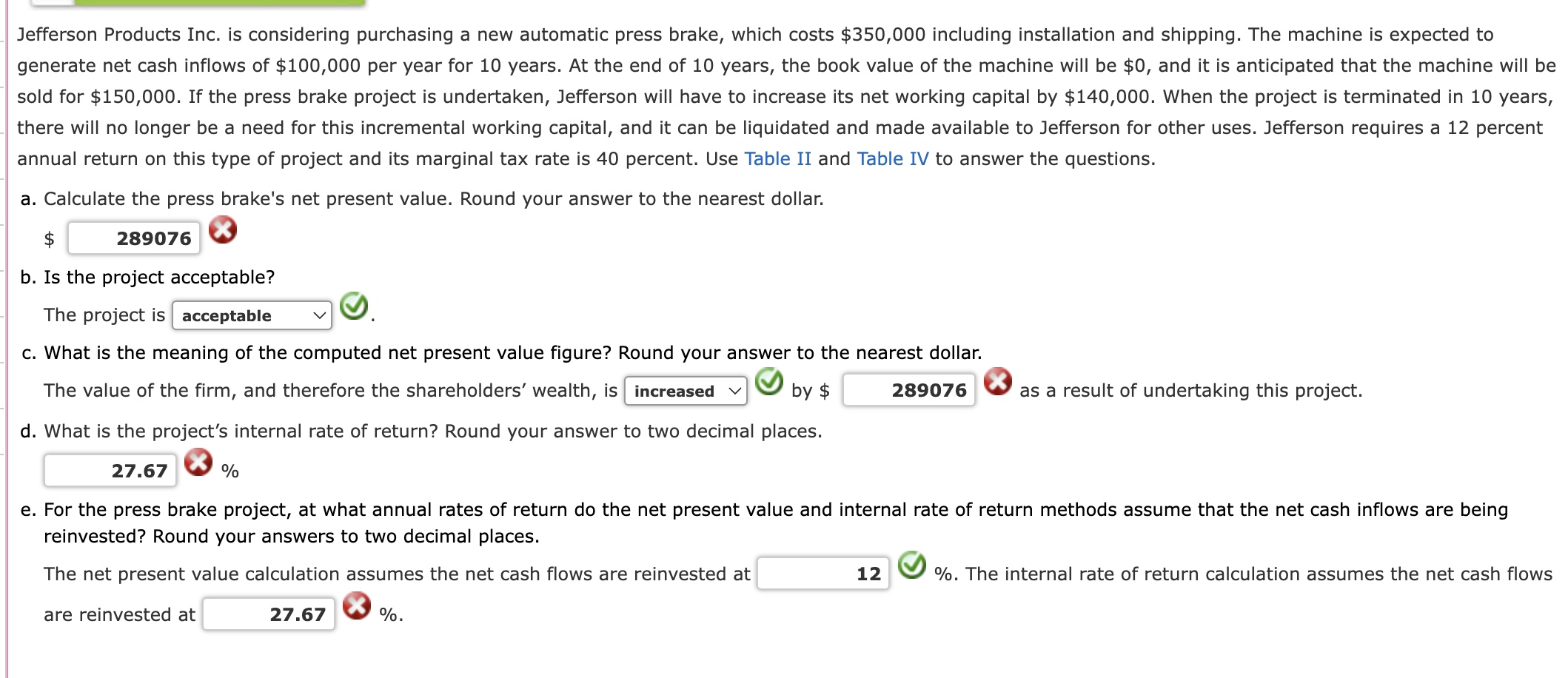 Jefferson Products Inc. is considering purchasing a