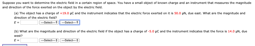 Solved Suppose you want to determine the electric field in a | Chegg.com