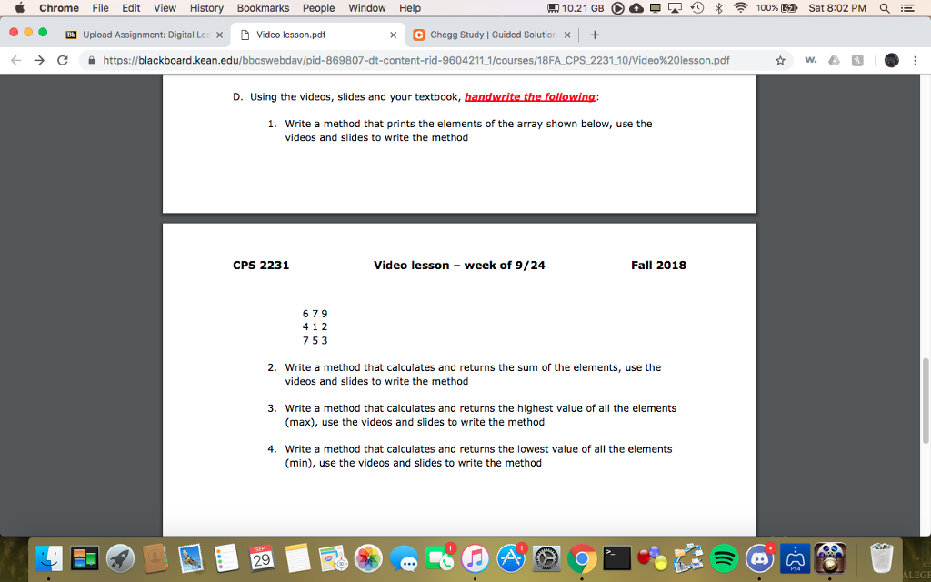 2d array methods java