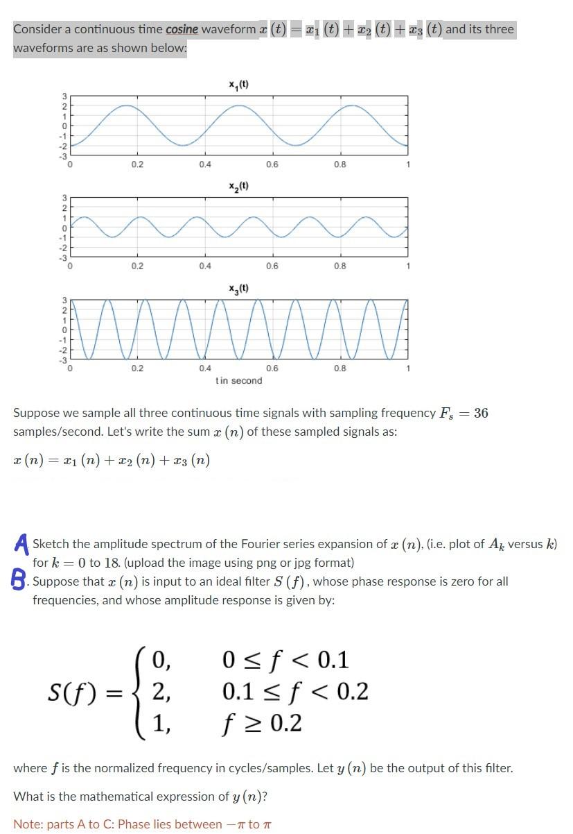 Part A And B Only The Value Of X1 X2 X3 Was Given Chegg Com