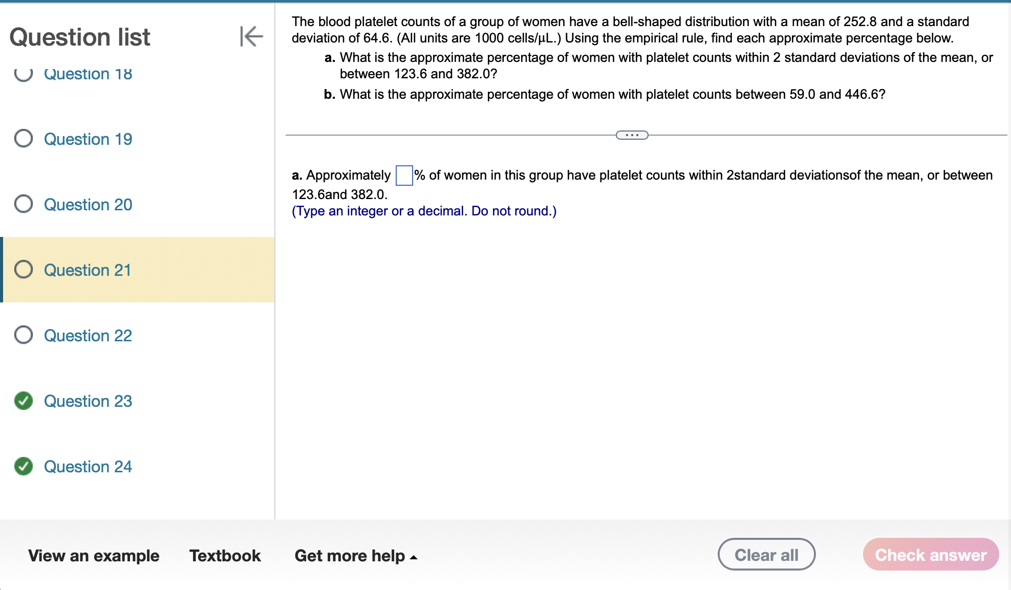 Solved 三 Homework: Homework 03 (Ch. 3) Question 18, 3.2.21-T | Chegg.com