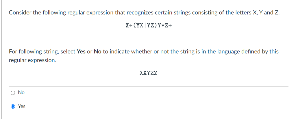 Solved Consider The Following Regular Expression That | Chegg.com