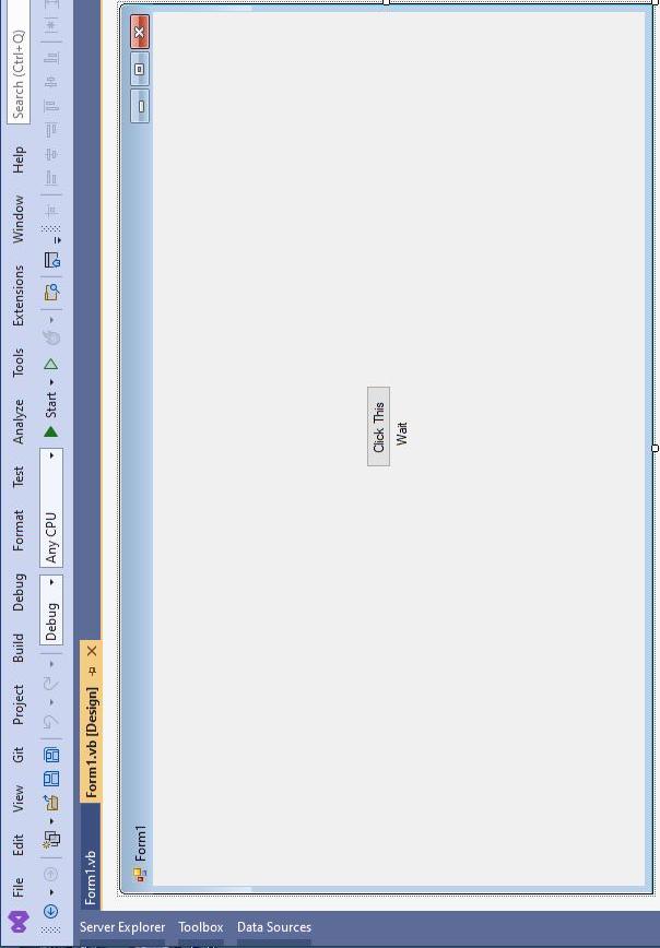 Solved VE WindowsApp1 - Form 1 - | Chegg.com