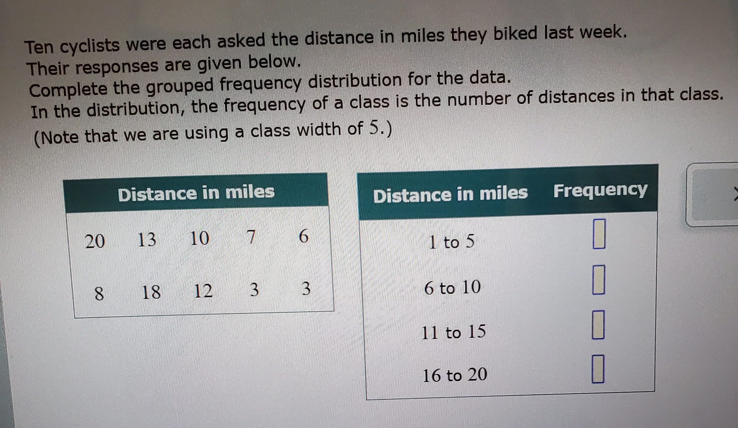 1 hour cycling distance