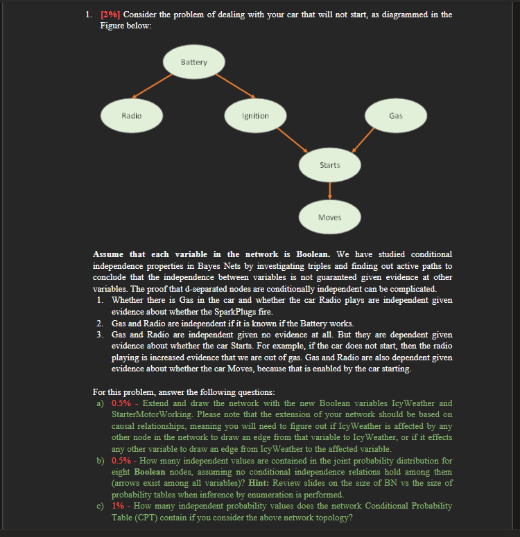 Solved 1. [2%] Consider the problem of dealing with your