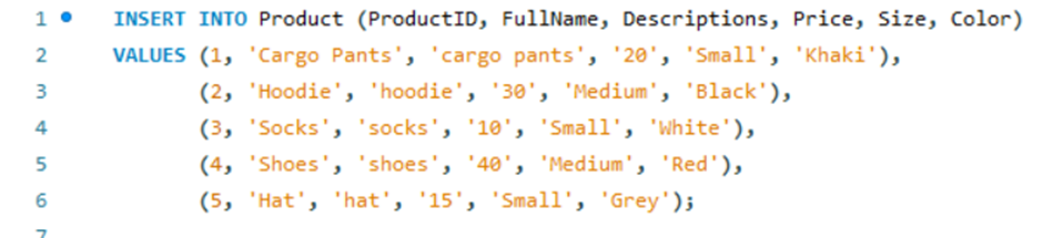 \begin{tabular}{|c|c|c|c|c|c|c|} \hline & ProductID & | Chegg.com