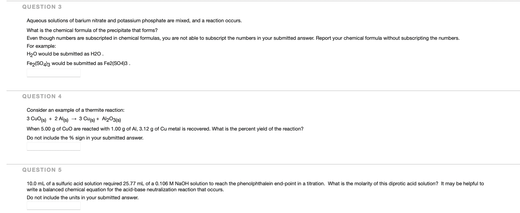 Solved QUESTION 3 Aqueous solutions of barium nitrate and | Chegg.com