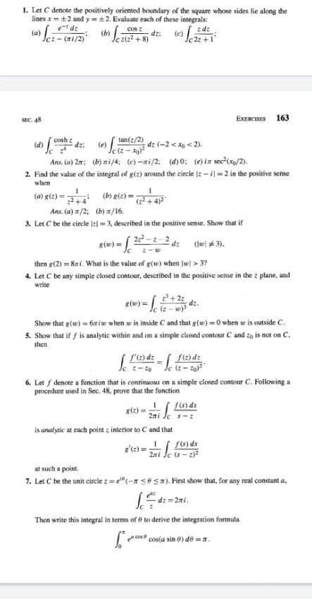 Solved 1. Let C denote the positively oriented boundary of | Chegg.com