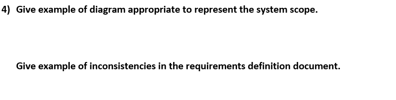Solved 4) Give example of diagram appropriate to represent | Chegg.com