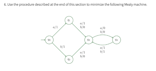 Solved 6. Use the procedure described at the end of this | Chegg.com