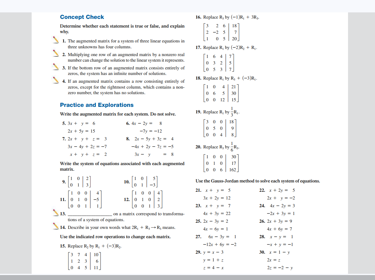 Solved Concept Check Determine whether each statement is | Chegg.com