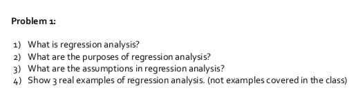 write an essay on regression analysis