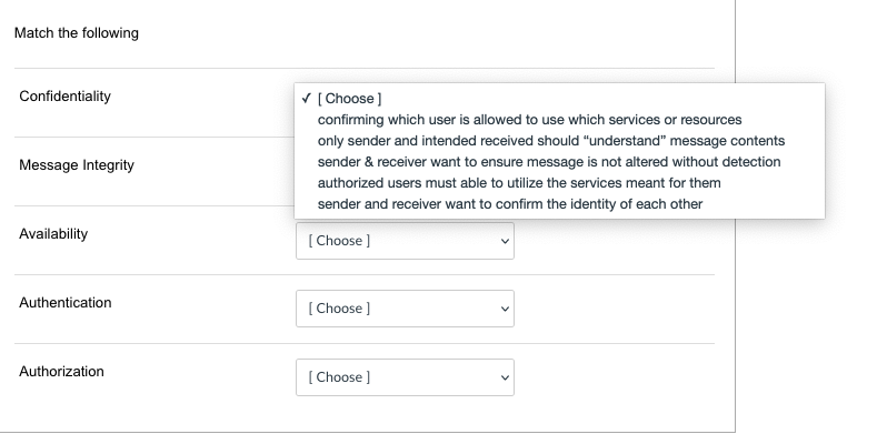 Solved Match the following Symmetric Key Algorithm [Choose) | Chegg.com