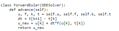 Problem E.2. Solve a simple ODE with class-based code | Chegg.com