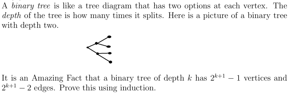 Solved A binary tree is like a tree diagram that has two | Chegg.com