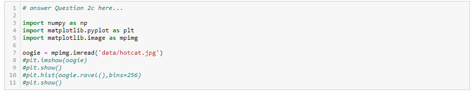 Question 2a (5 marks) Starting with the code below, | Chegg.com