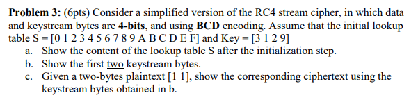 Solved Problem 3: (6pts) Consider a simplified version of | Chegg.com