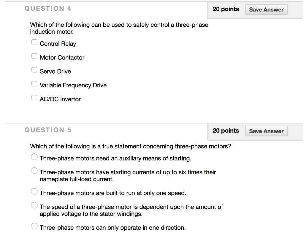 Solved QUESTION 20 points Save Answer A motor can track the | Chegg.com