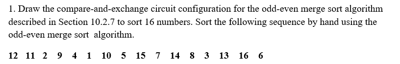 Solved 1. Draw the compare-and-exchange circuit | Chegg.com