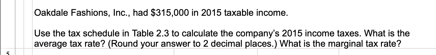 Solved 1. Calculate The Average Tax Rate And Marginal Tax | Chegg.com