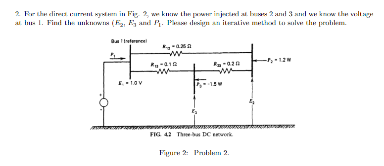 2. For the direct current system in Fig. 2, we know | Chegg.com