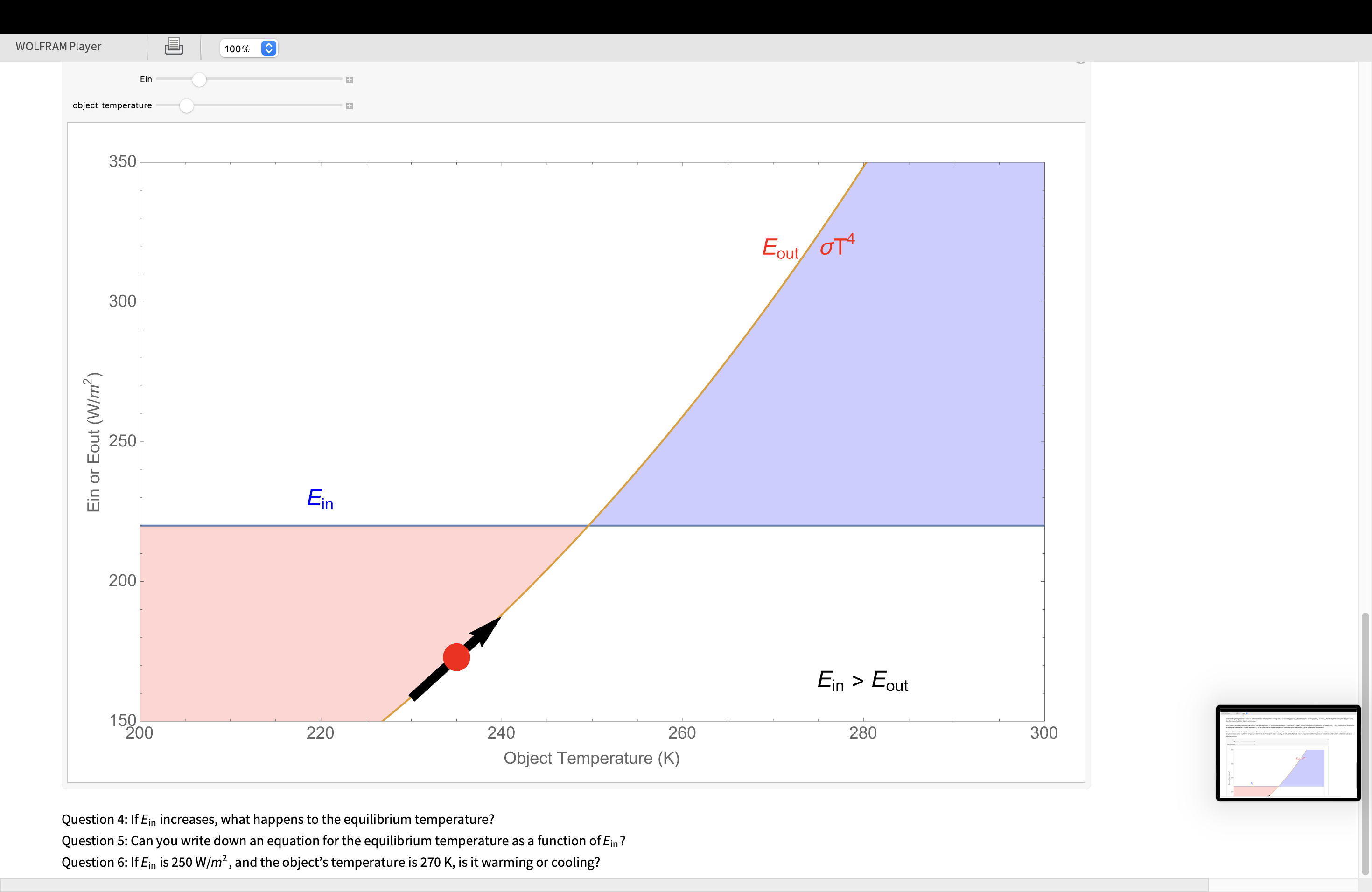 Object Temperature Chart Solved WOLFRAM Player100%object temperatureQuestion 4: If | Chegg.com