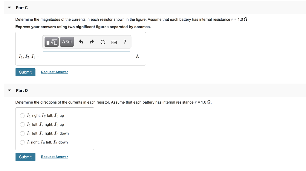 Solved Part A Consider the circuit shown in (Figure 1). The | Chegg.com