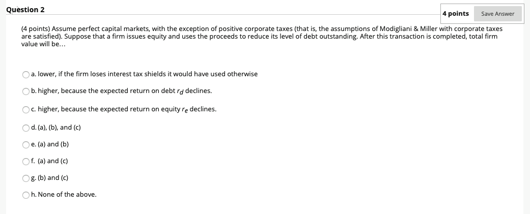 Solved Question 2 4 points Save Answer (4 points) Assume | Chegg.com