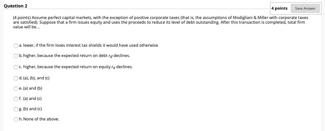 Solved Question 2 4 Points Save Answer (4 Points) Assume | Chegg.com