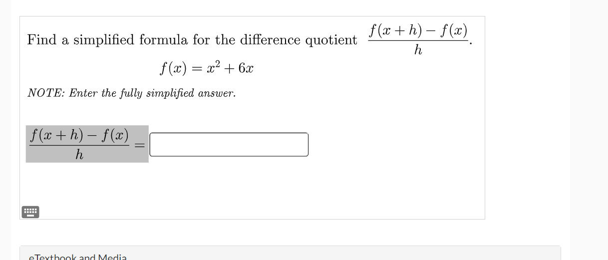 Difference on sale quotient formula