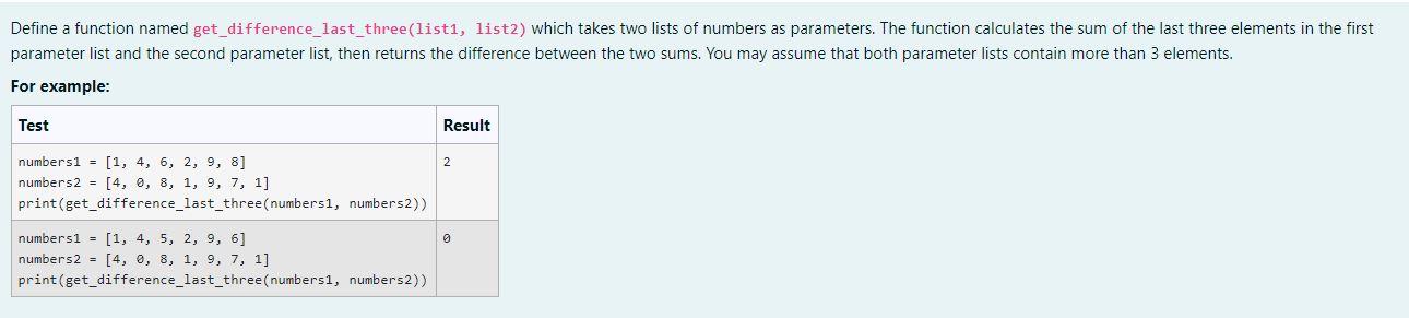 Solved Define a function named | Chegg.com