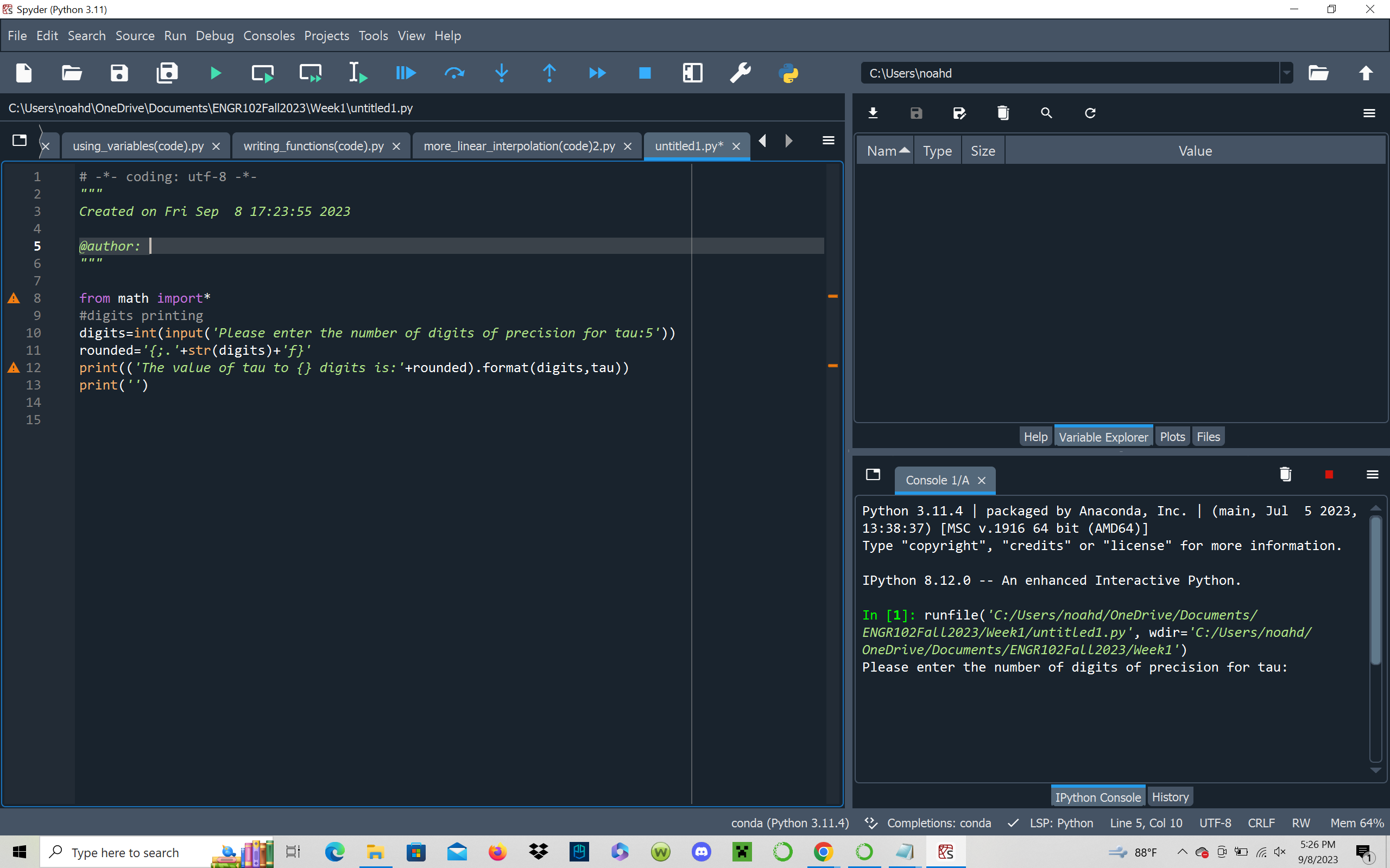 Solved from math import* \#digits printing | Chegg.com