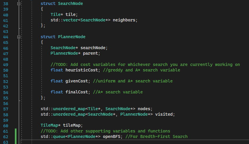 Solved Been trying to create a breadth first search | Chegg.com