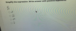 Solved Simplify the expression. Write answer with positive | Chegg.com