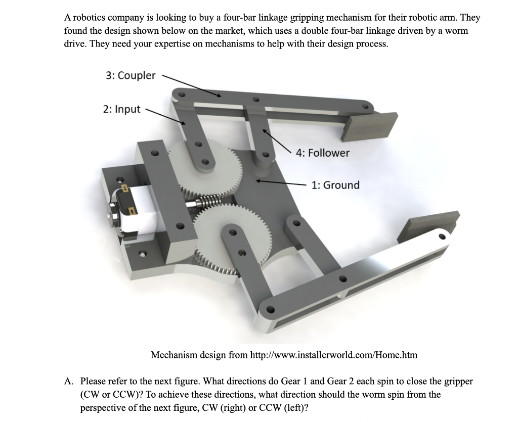 Solved A robotics company is looking to buy a fourbar