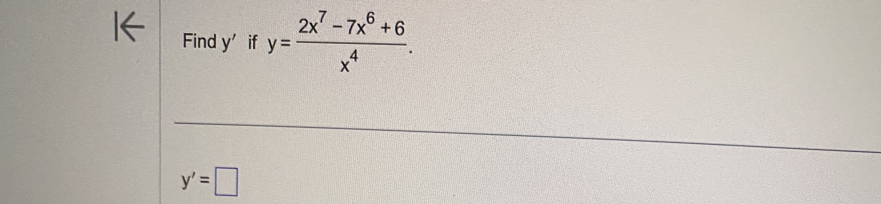 find the value of y 2x 7 when x 6