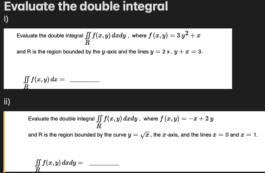 Solved Evaluate The Double Integral ∬rf X Y Dxdy Where