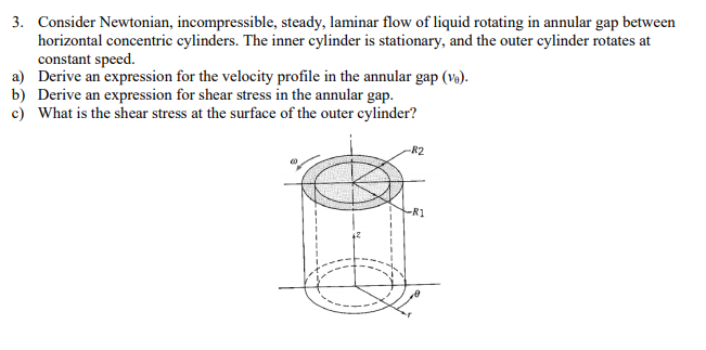 Solved 3 Consider Newtonian Incompressible Steady