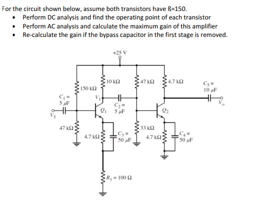 For The Circuit Shown Below Assume Both Transistors 8278