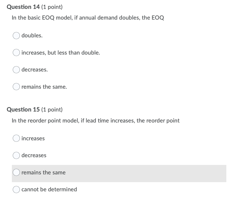 Solved Please use the following information to answer the | Chegg.com