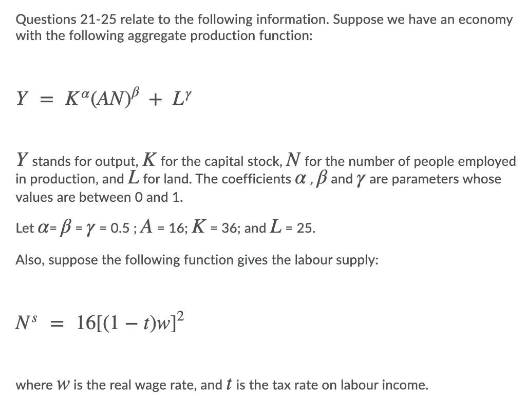 Solved Questions 21 25 Relate To The Following Informatio Chegg Com