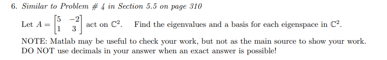Solved 6. Similar to Problem \# 4 in Section 5.5 on page 310 | Chegg.com