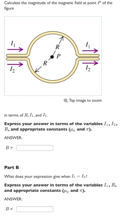 Solved Calculate the magnitude of the magnetic field at | Chegg.com
